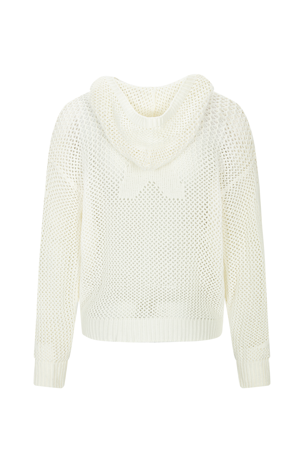 Open Knit Hoodie(Long) _ IVORY