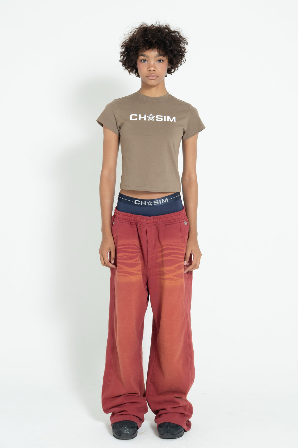 Straight Pants - RED